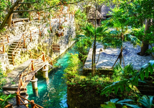 Der Xcaret Park südlich von playa del carmen