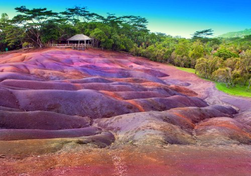 Chamarel die siebenfarbige Erde auf Mauritius