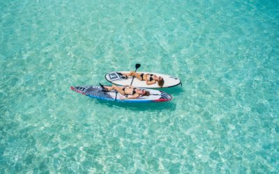 Wassersport-standup-meer