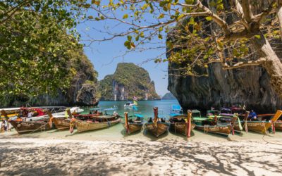Thailand-Bucht-Boote